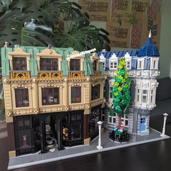 Nouveau 10507 pièces ville vente chaude Street View Moc vieux modèle détrique Puzzle personnalisé bricolage idées créatives enfant jouet cadeau d'anniversaire