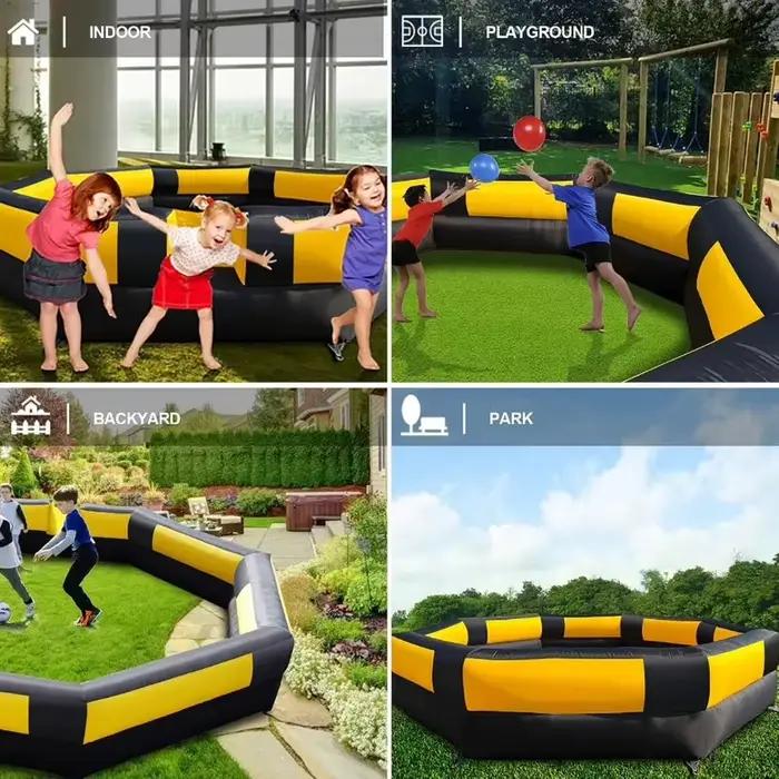 Piscine à balles gonflable de 15 pieds avec souffleur puissant