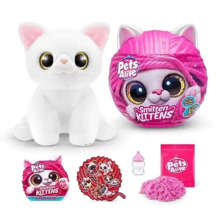 Zuru Pets Alive Smitten Kittens Mystery Blind Box Peluche Chat Luminescente dans le Noir Jouet