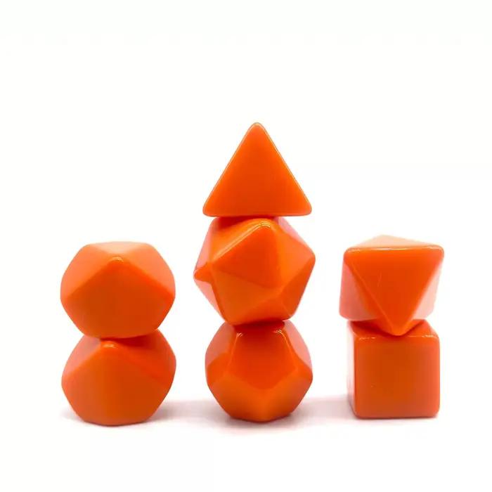 7 pièces/ensemble de dés vierges pour accessoires de jeu de société DIY