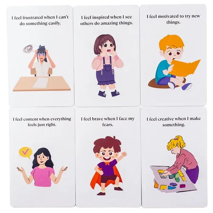 Cartes flash d'émotions pour enfants et adultes