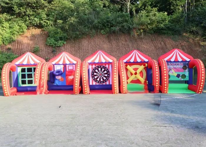 Livraison Aérienne Gratuite – Pack de Jeux Gonflables 5-en-1 pour Carnaval : Football