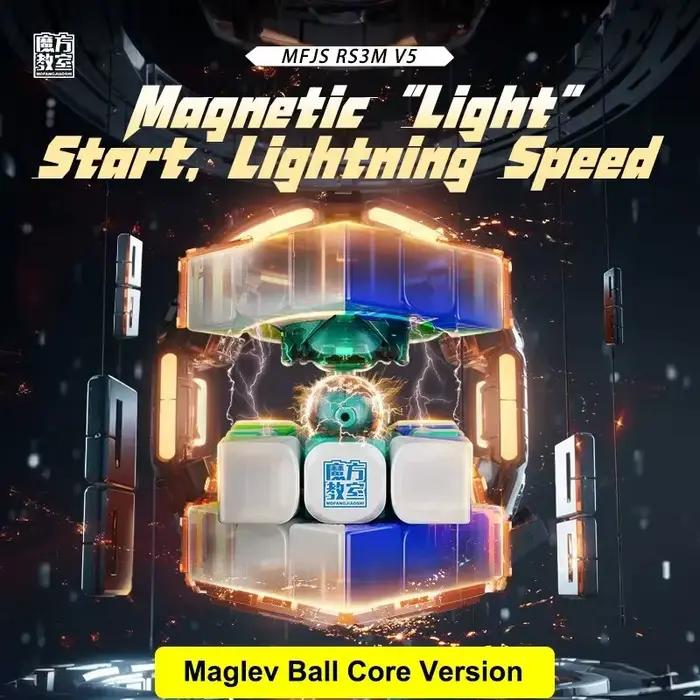 RS3M V5 3X3 Magnétique Magique Vitesse Cube Professionnel Fidget Jouets RS3 M 2023 V5 Cubo Magico Puzzle