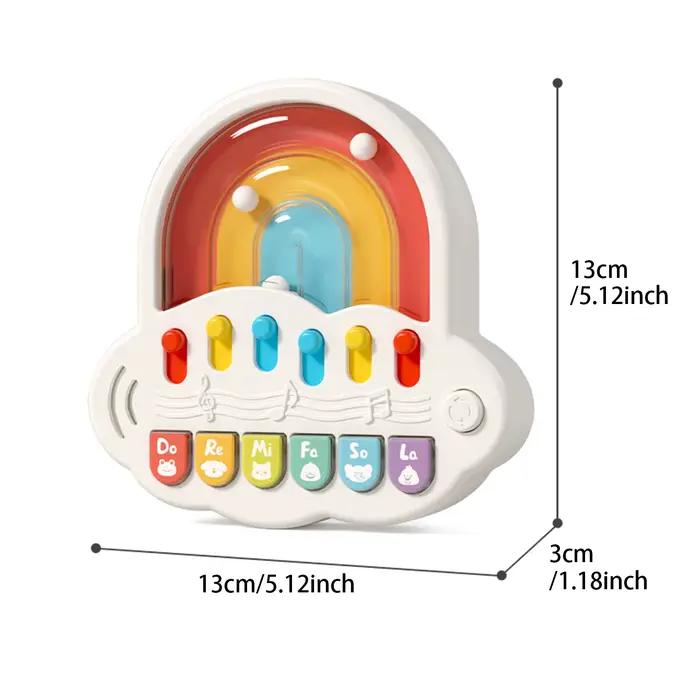 Mini Piano Musical Nuage Cartoon - Jouet Éducatif pour le Développement de la Petite Enfance. Disponible en plusieurs modes avec une gameplay amusante.