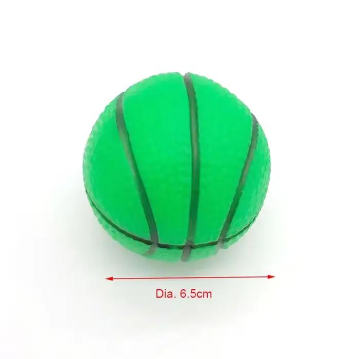 Balle de panier à couineur pour chien, jouet à son de pression pour chat, fournitures pour petits et moyens chiens
