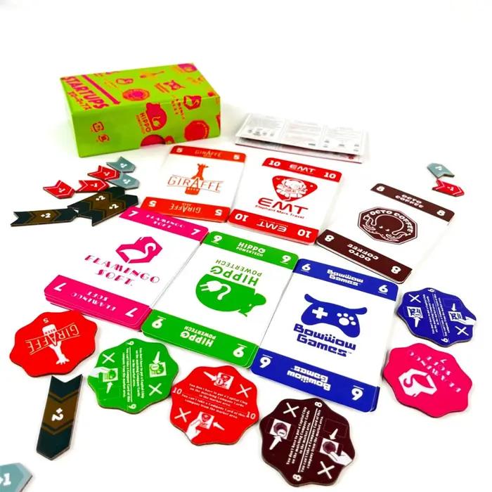 Jeu de cartes Startups Simulation bilingue marché boursier divertissement familial interactive occasion spéciale soirée anniversaire fête