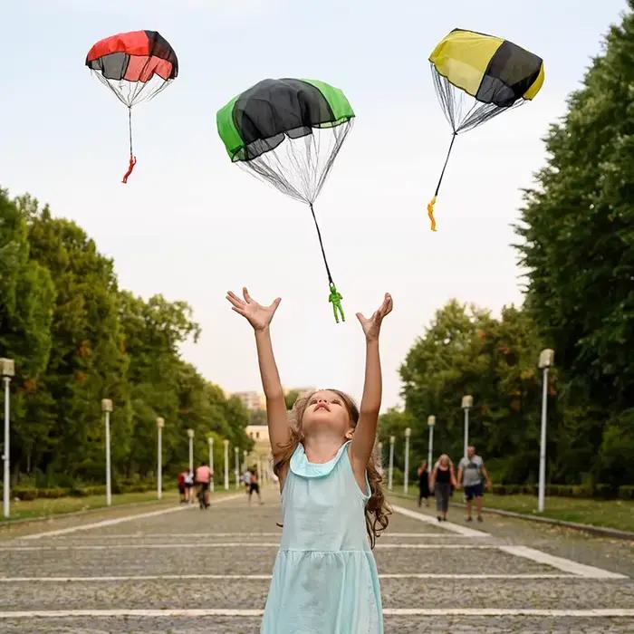 Jouet parachute volant anti-emmêlement