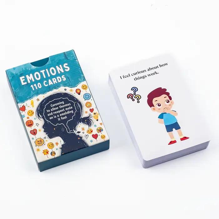 110 cartes d'émotions outil de reconnaissance et d'expression émotionnelle jeu d'apprentissage des sentiments amusants