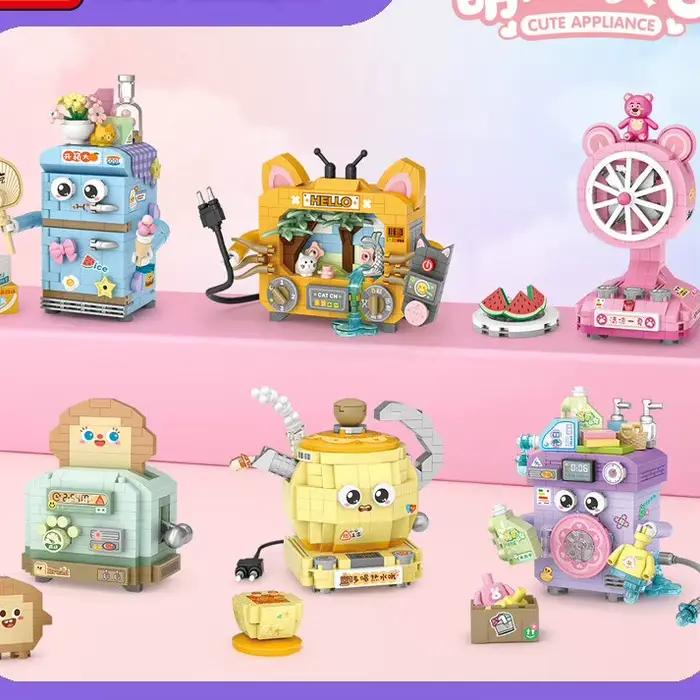 Décennie s de construction de maison, appareil ménager, dessert, vue sur la rue, collation, jouets pour enfants, cadeaux pour garçons et filles, compatibles avec Lego