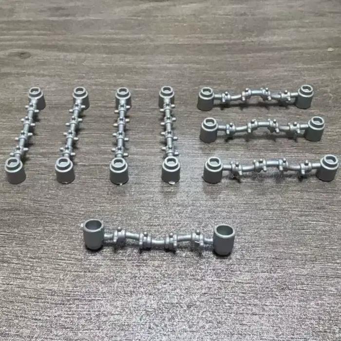 Kit de construction SixBricks blocs de plastique ABS 10 pièces scènes militaires 1X6 garde-corps clôtures pour enfants et adultes occasions spéciales
