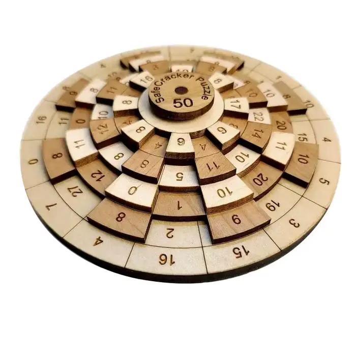 Puzzle numérique en bois coloré