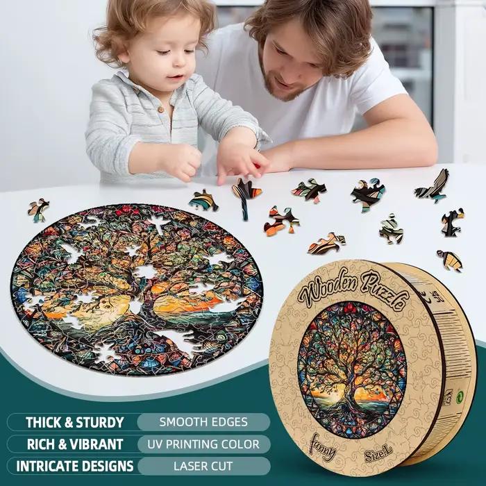 Puzzle en bois arbre de vie pour adultes et adolescents