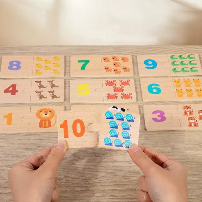 Jouet mathématique Montessori en bois
