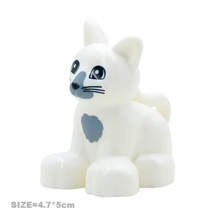 Jouets d'animaux de la ferme en plastique ABS pour enfants blocs de construction compatibles avec Lego et Duplo pour apprentissage créatif et éveil sensoriel