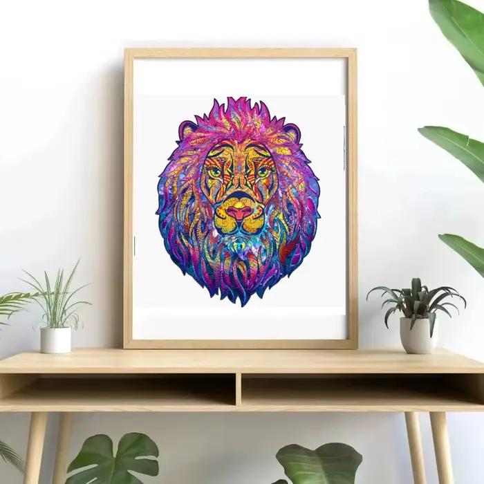 Puzzle en bois en forme d'animal unique pour adultes