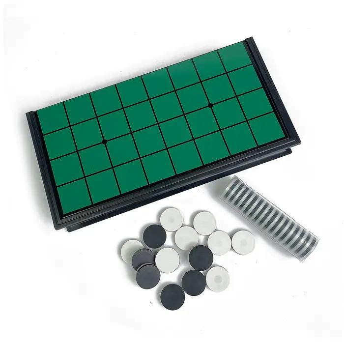 Jeu de société Reversi magnétique pliable 25x25, plateau en plastique portable, jeu de table, voyage, extérieur, famille, jeu de stratégie classique