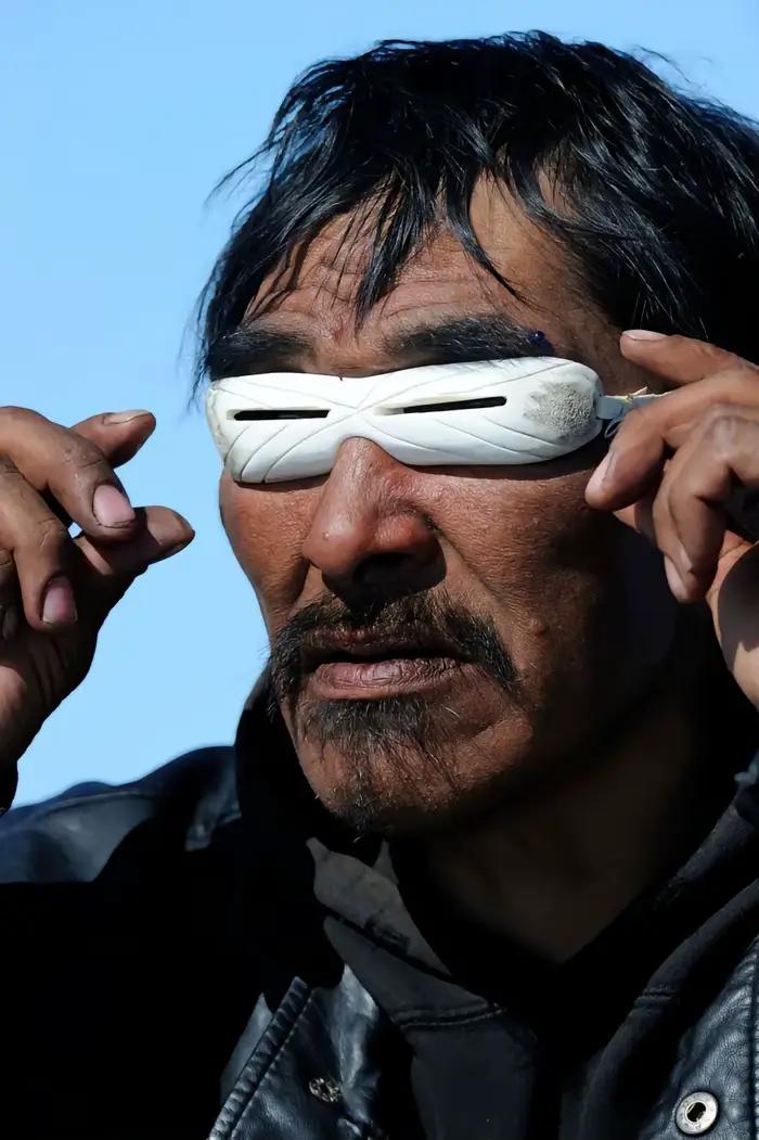 Lunettes de neige Inuit lunettes de neige et lunettes de ski ces imitant les éskimos essentiel arctique Premium accessoires de Cosplay