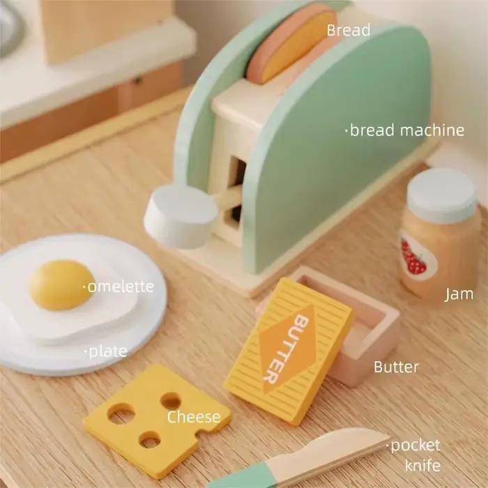 Jouet grille-pain en bois