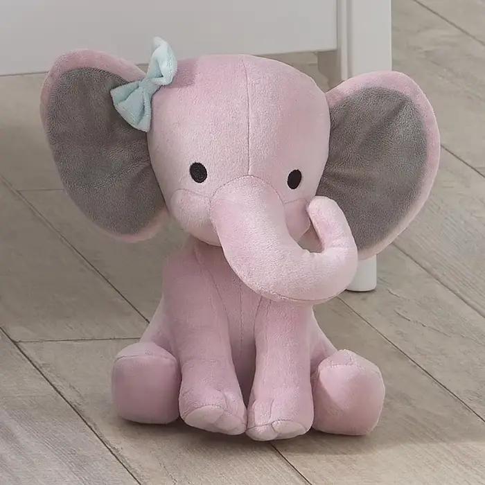 Jouets en peluche éléphant gris de 25cm