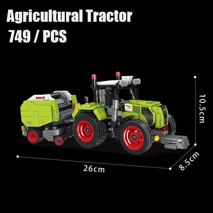 Tracteur agricole avec remorque