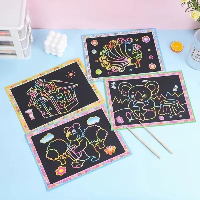 Jouets de peinture à gratter pour enfants
