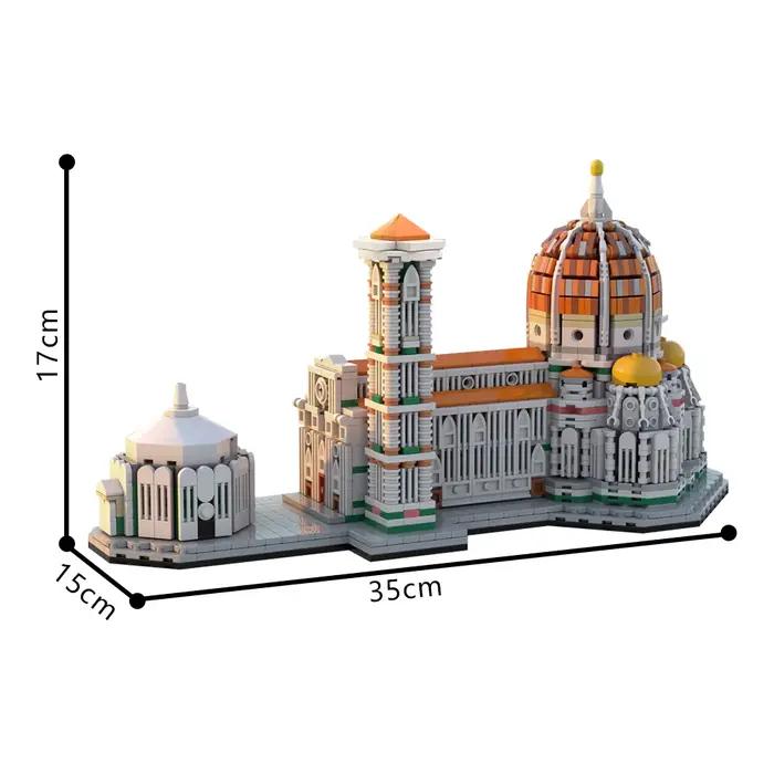 Bloc de construction MOC cathédrale de Florence 1:800