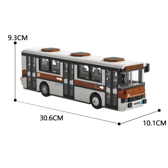 Décennie s de construction de modèle de bus de ville vintage pour enfants