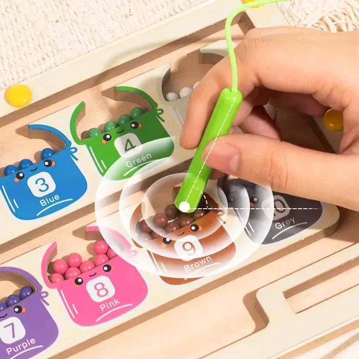 Jeux de tri de couleurs magnétiques Montessori