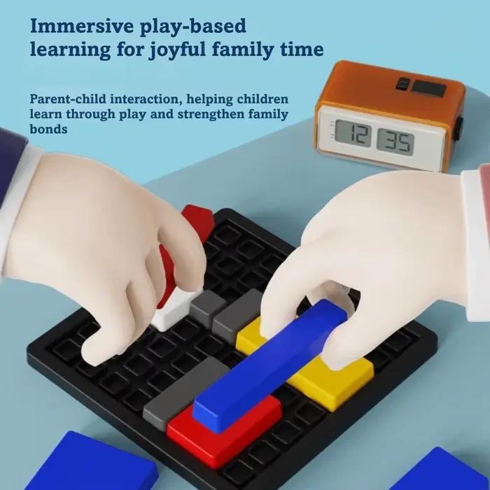 Cubes d'intelligence géométriques colorés pour l'entraînement à la pensée logique et le développement cognitif en ABS