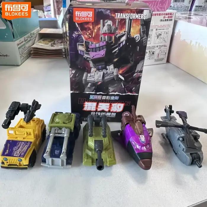 Nouveau Pack d'Extension Figurine d'Action Authentique Blokees Transformers Bruticus Combaticons Modèle Anime Articulé à Assembler Cadeau