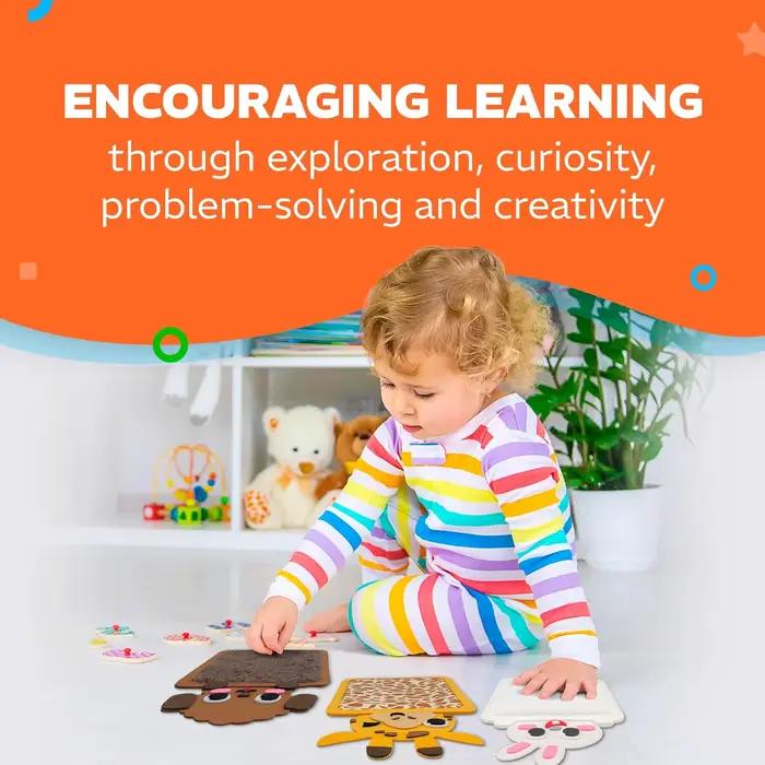 Tapis sensoriel sur le thème des animaux Montessori
