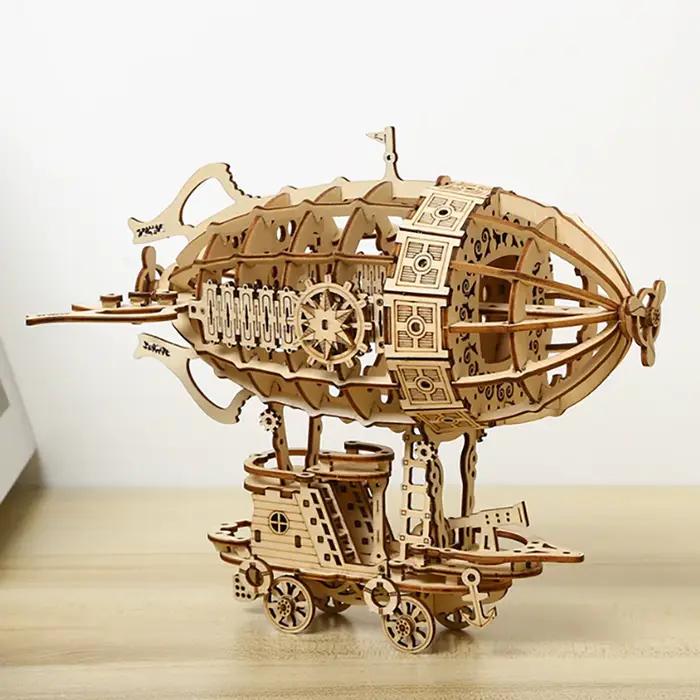 Modèle d'échelle de Puzzle en bois de voiture 3D dirigeable