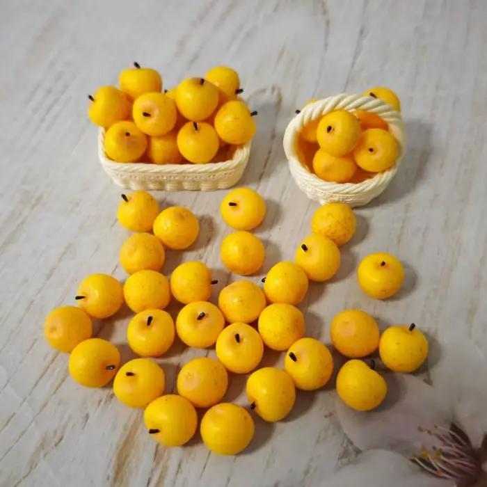 5/10 Pièces Mini Accessoires de Poupée en Forme de Petite Pomme Jouets Miniatures pour Maison