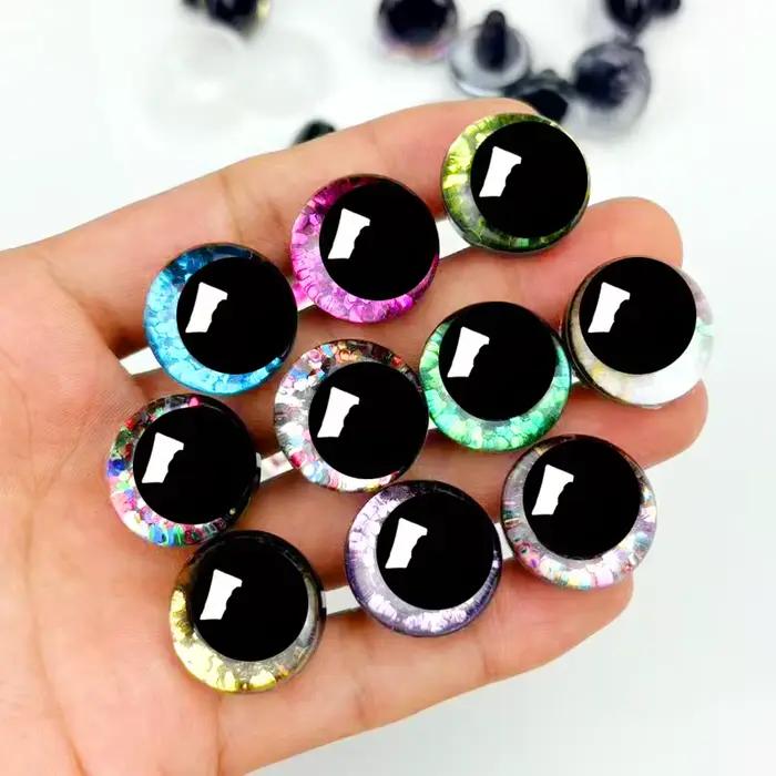 Jouets uniques yeux clignotants 3D pour poupées et animaux en peluche projets DIY occasions spéciales