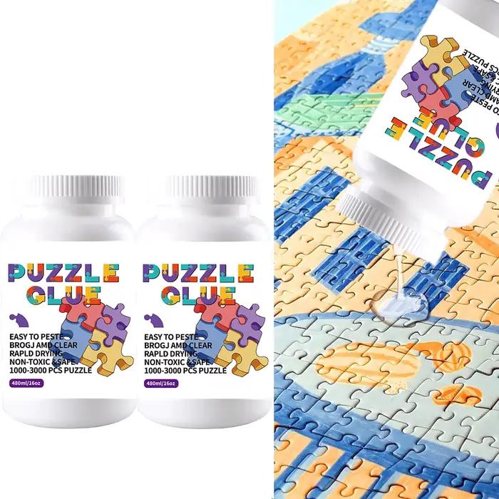 Colle transparente pour puzzles