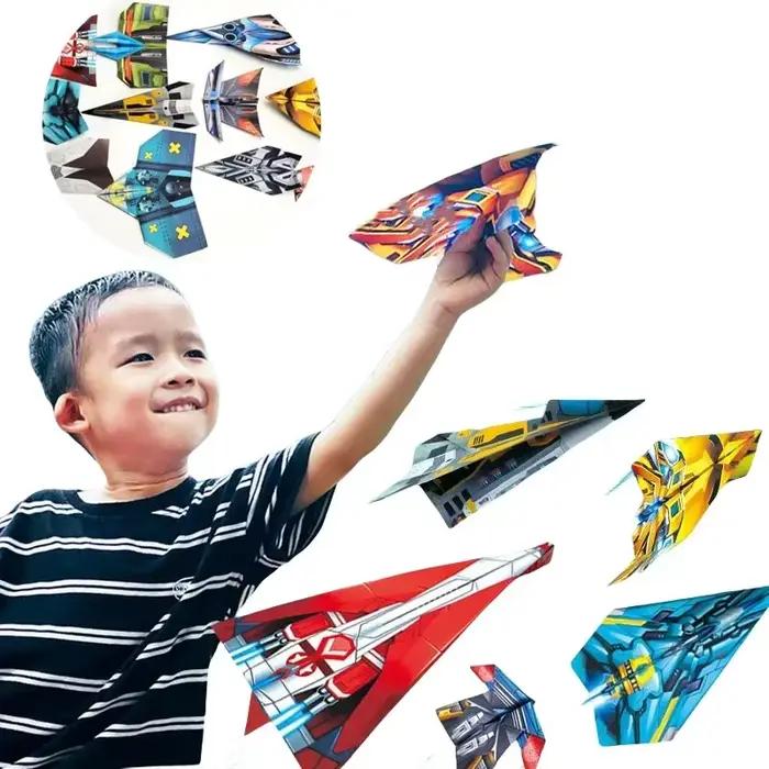 36 pièces bricolage enfants Origami avion Parent-enfant couleur à la main jouet