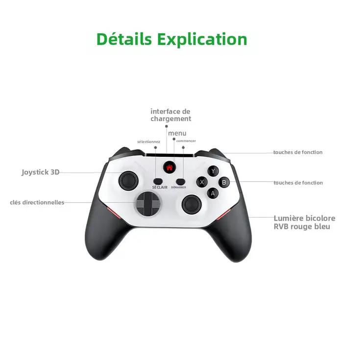 Nouveau bâton de jeu M88 128g 20000 + jeux 4K 3D Console de jeu vidéo Open Source pour simulateur PS2 poignée de commande Rechargeable