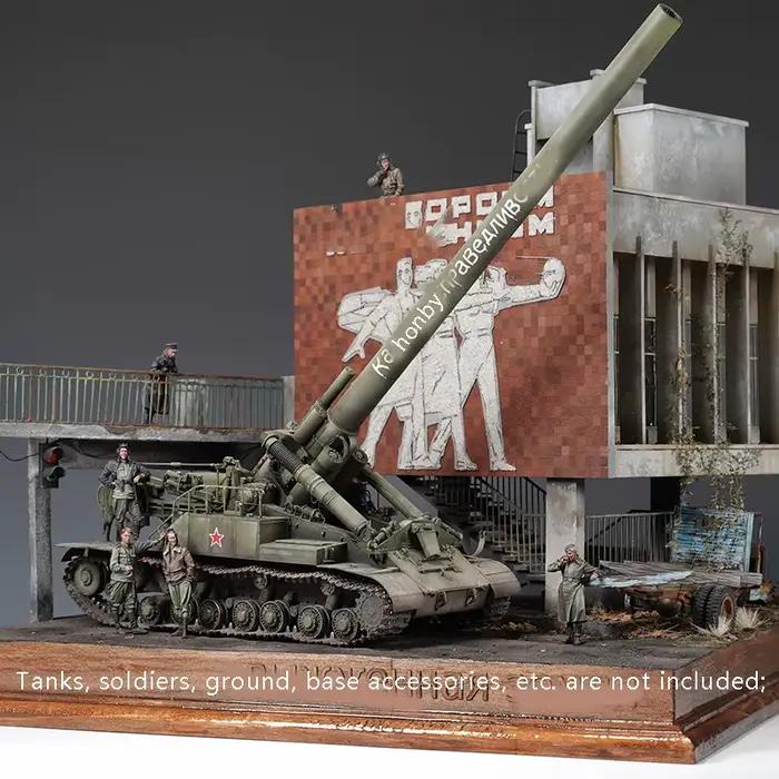 Suite de scénarios de perception des mains, modèle 1/35, architecture, époque de la guerre froide, maisons, maison, table de sable, échelle, loisirs, outil exécutif