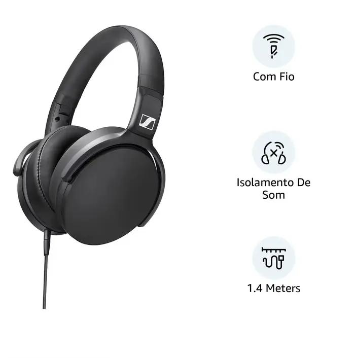 Casque Sennheiser HD400S filaire avec microphone, réduction de bruit des basses fréquences, pour jeux e-sport, casque fermé