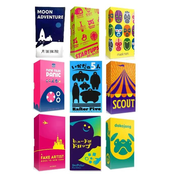 Jeu de cartes Scout • Panique des Nine Tiles • Moon Adventur • Stratégie Fafnir • Un faux artiste • EN un GROVE • Rafter Five•Meilleur jeu familial