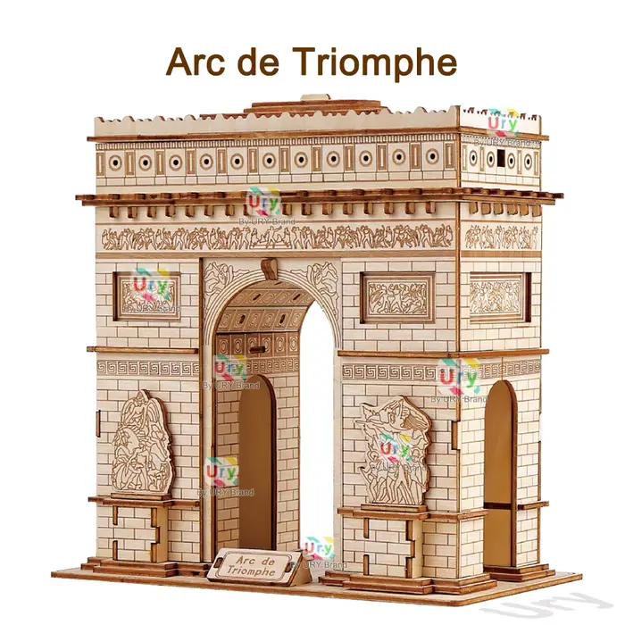 Puzzle en bois ury tour de pise big ben attractions européennes décoration construction architecture jouet éducatif occasions spéciales