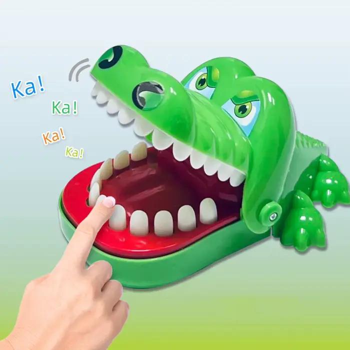 Jouet Crocodile Dentaire : Jeu de Dentiste Alligator qui Mord le Doigt – Jeu Familial Classique