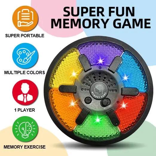 Tourner la concentration et les compétences de réaction! Jeu de mémoire LED portable avec effets sonores amusants + mode bataille multijoueur