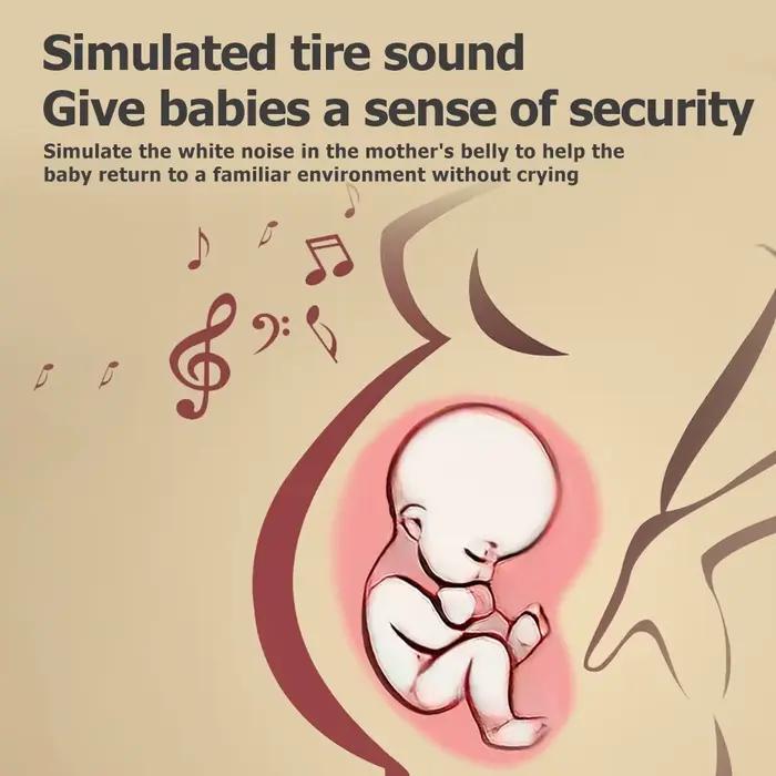 Meuble de berceau pour bébé avec projecteur et veilleuse, jouet rotatif musical télécommandé berceuses apaisantes nouveau-nés occasions spéciales développement moteur et cognitif