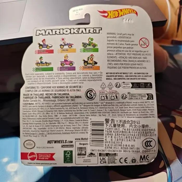 Nouvelle vente originale Hot Wheels Premium Super Mario Kart 1/64 voiture Miniature Mario Bros Hotwheels Mini modèle de voiture roues chaudes chariot