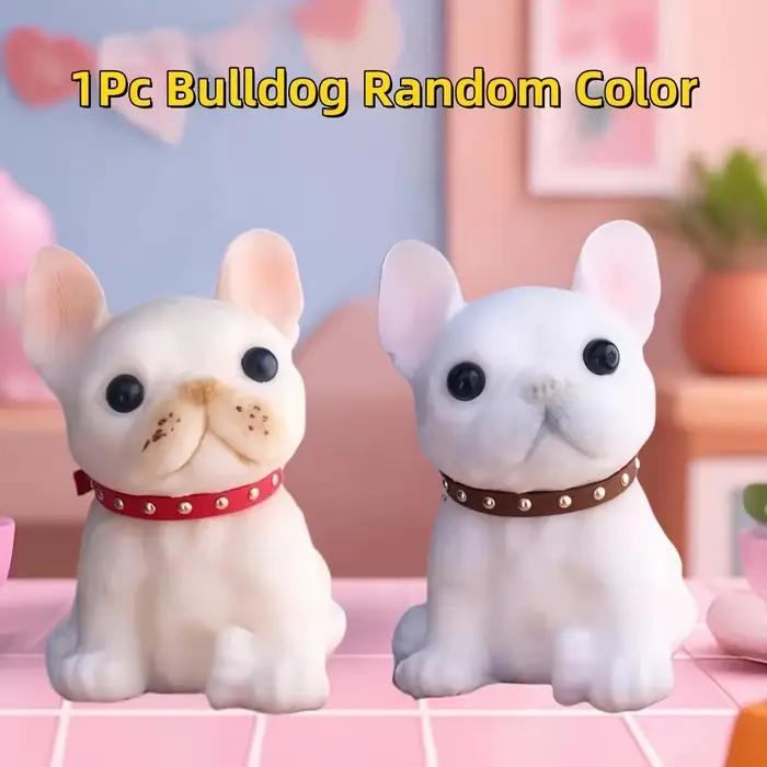 Squishy chiot Animal presser jouet enfants doux pincement bouledogue carlin Pop Fidget jouets chien bureau décor jeux de divertissement cadeau