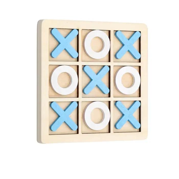 Jeu Tic Tac Toe en bois pour enfants XO échiquier IQ logique développement du cerveau jouets Puzzle Inteligencia Juegos Logica Rompecabezas
