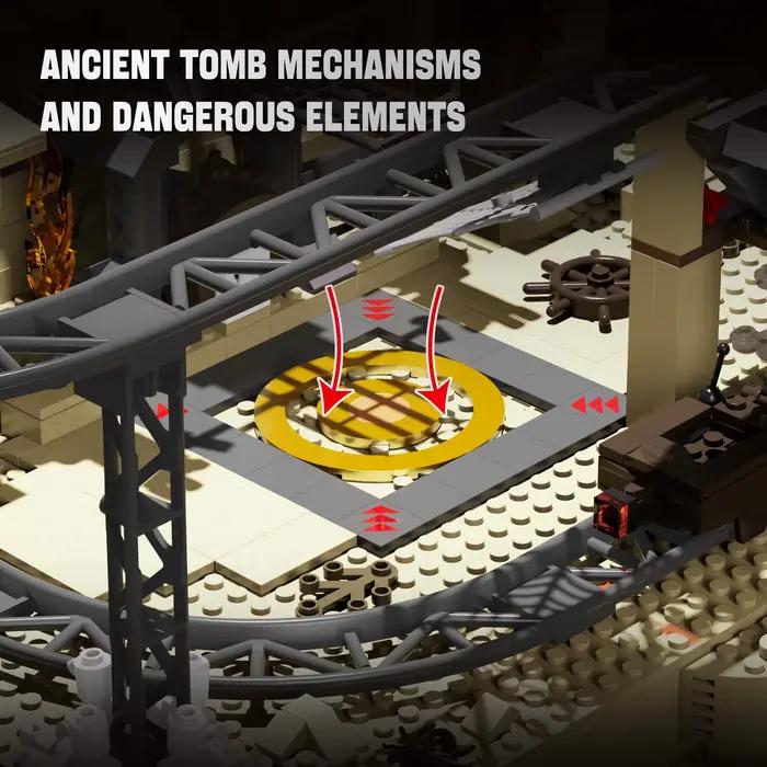 Jeu de construction créatif sur le thème du film Escape from the Temp