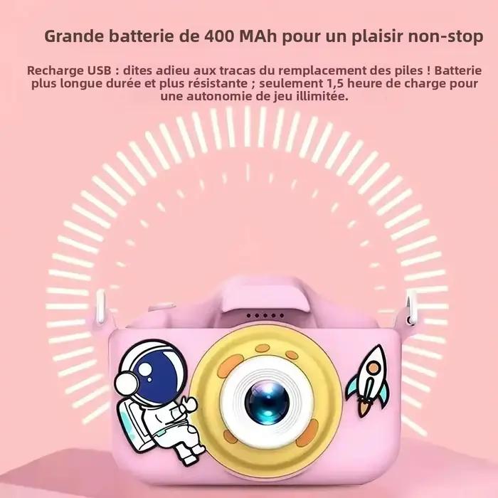 Appareil photo pour enfants HD à double objectif