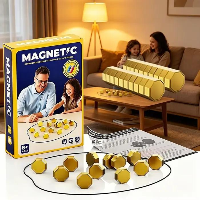 Jeu de société magnétique : jeu de pierres magnétiques interactif